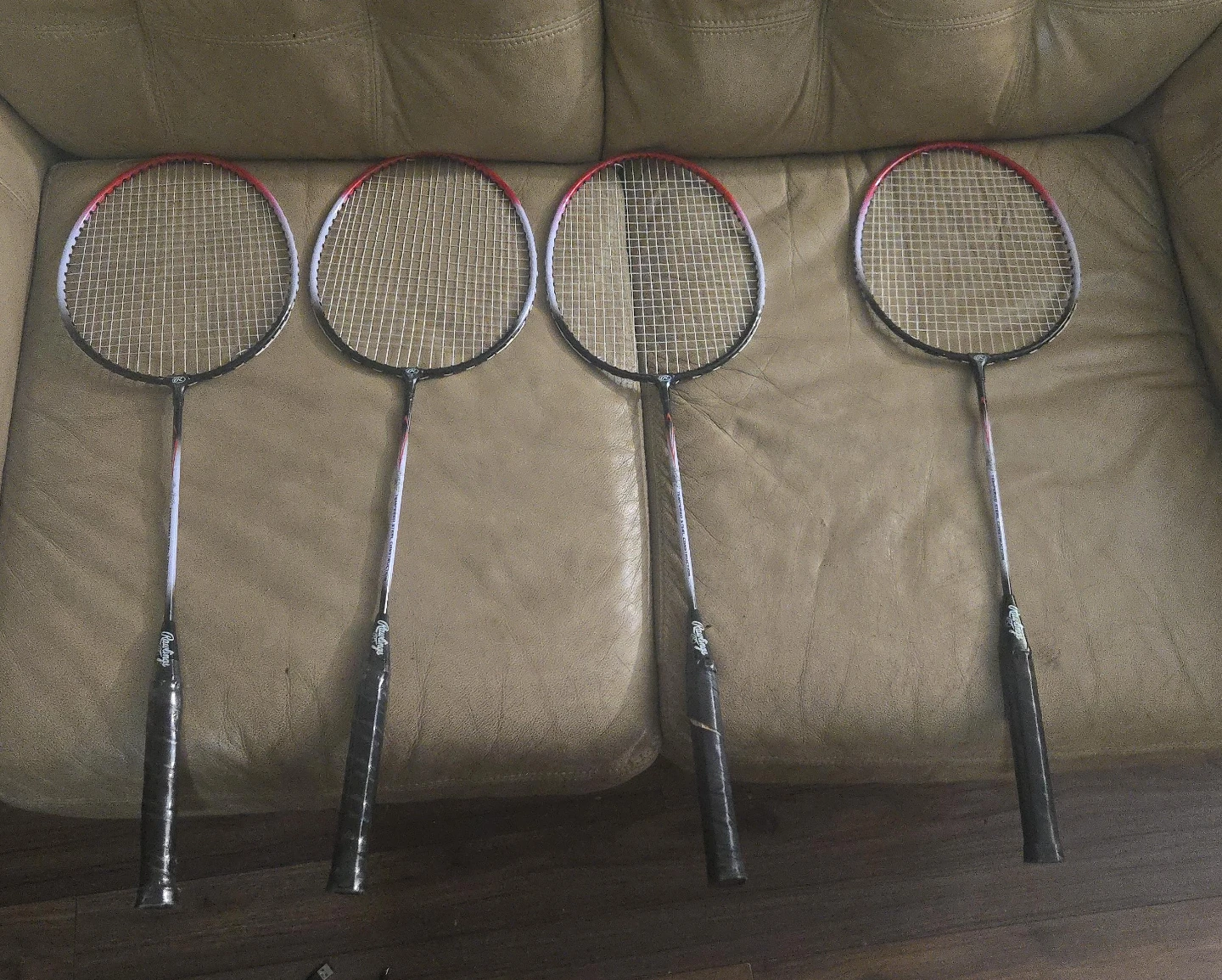 Rawlings Badminton Set with 4 Racquets, case and 4 birdies