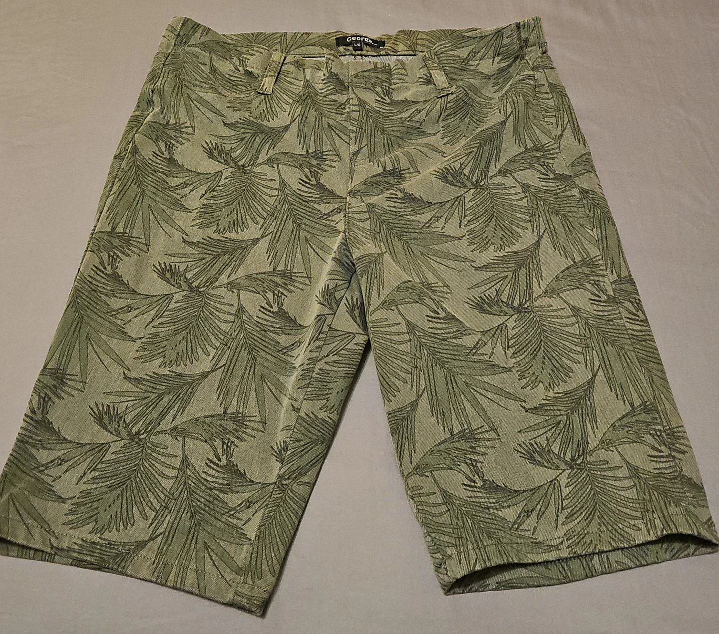 George Men's Palm Print Shorts