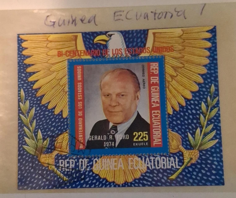 Guinea Equatorial Stamp - Gerald R. Ford 1974
