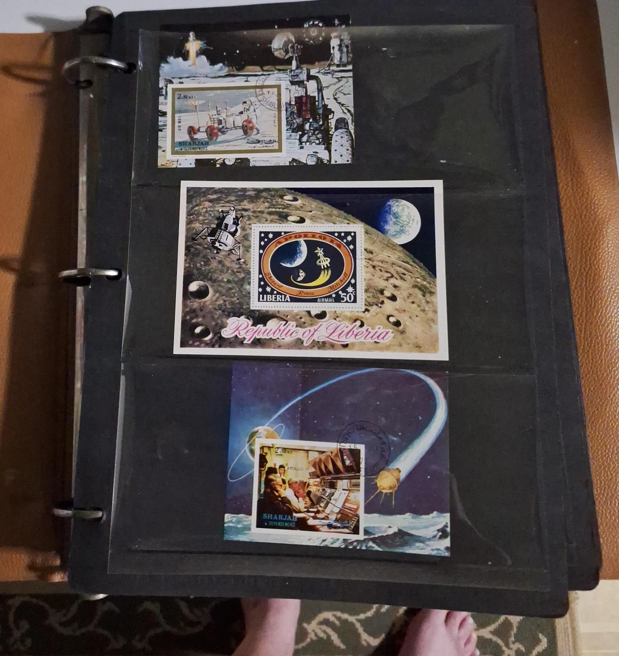 Liberia Apollo 17 and Space Stamps