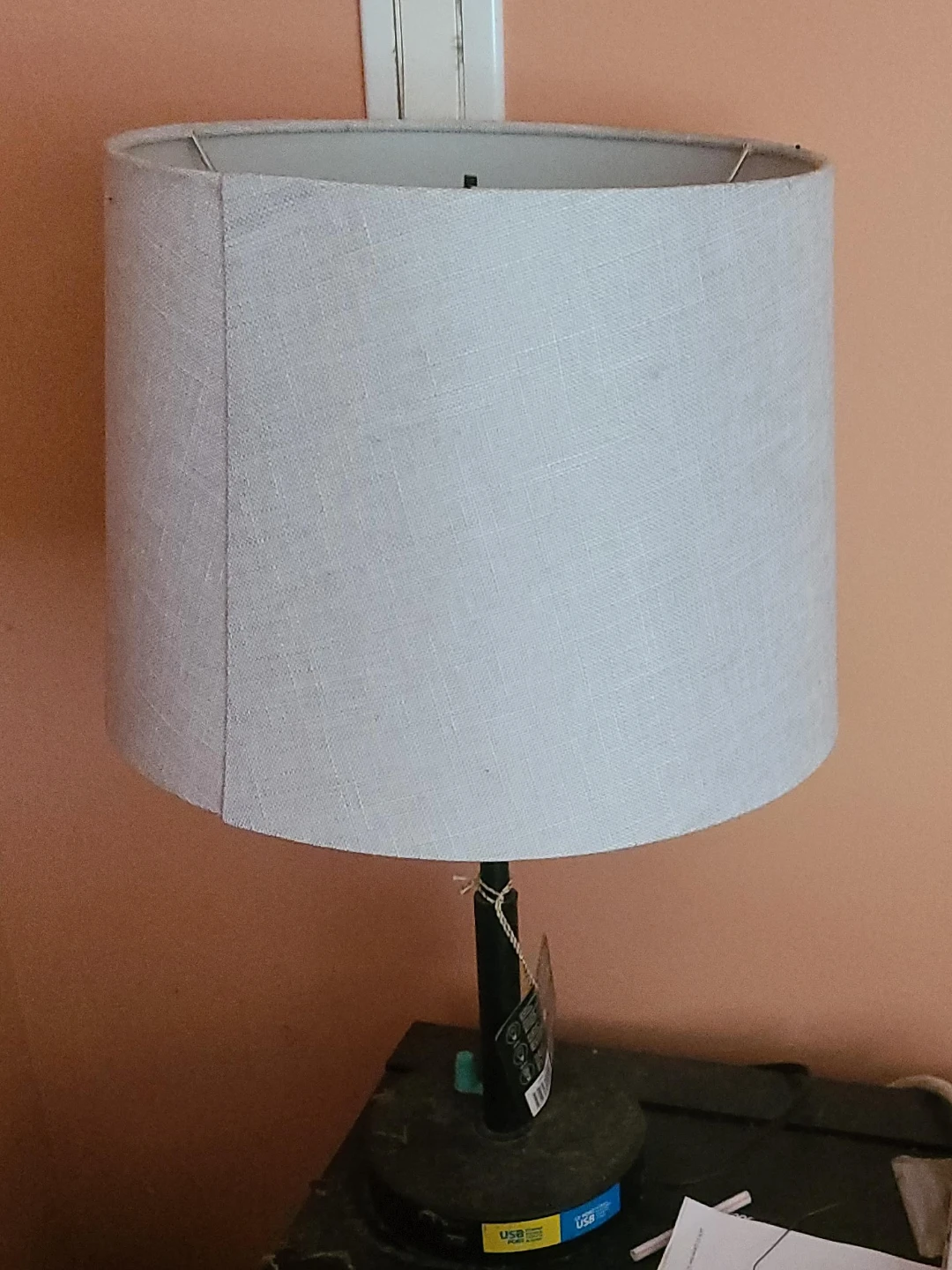 Table Lamp with USB Ports