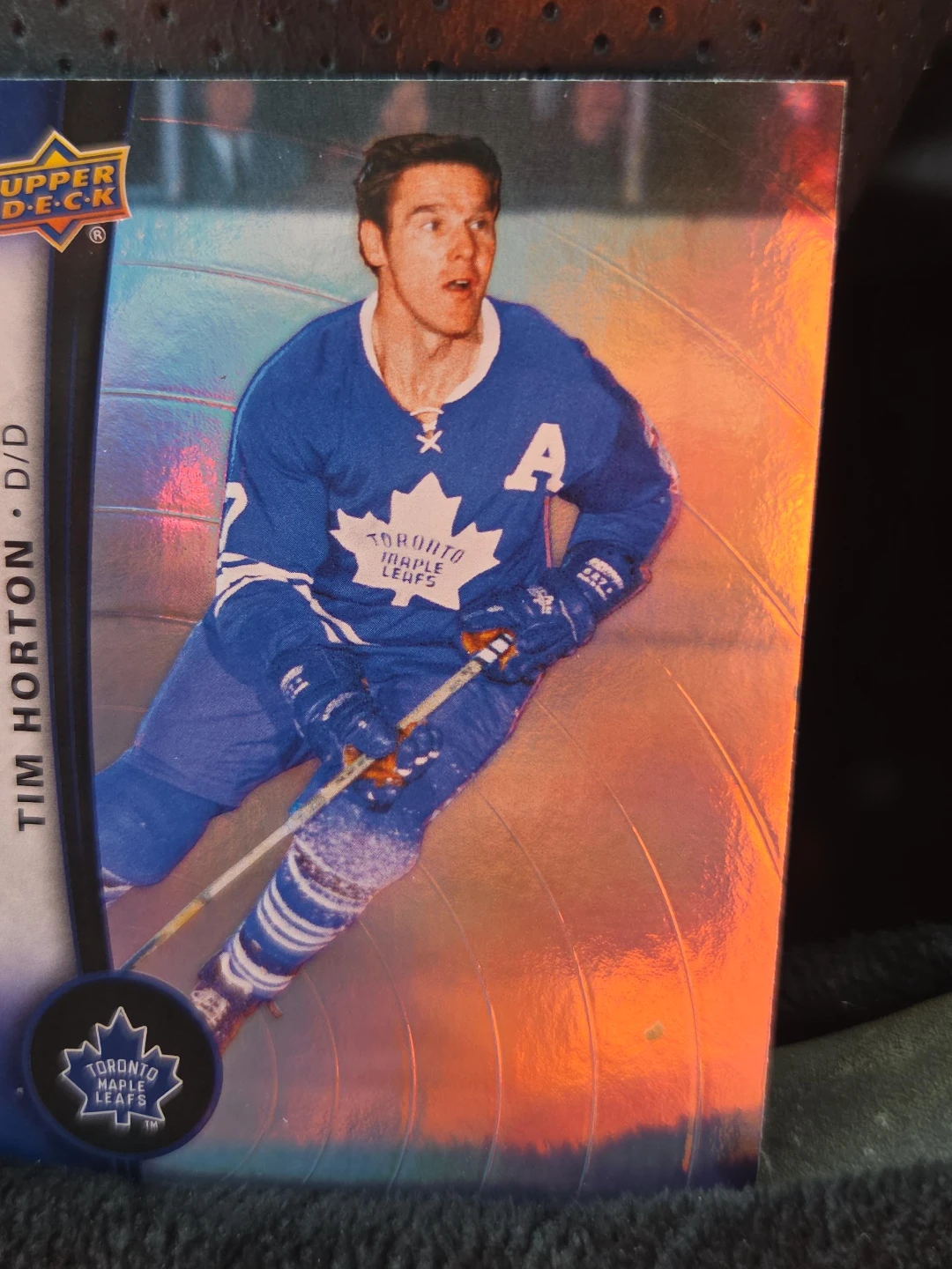 Upper Deck Tim Horton Toronto Maple Leafs Hockey Card