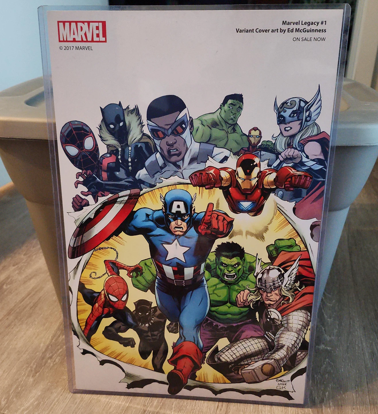 Marvel Legacy #1 Variant cover art and comic book