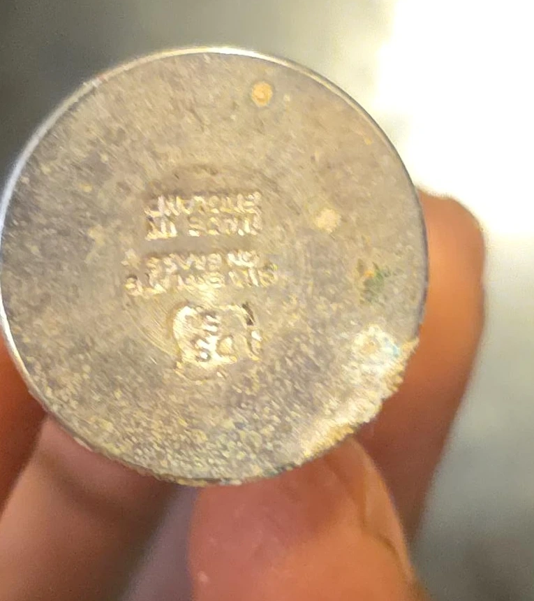 Silverplate on Brass Trinket Dish