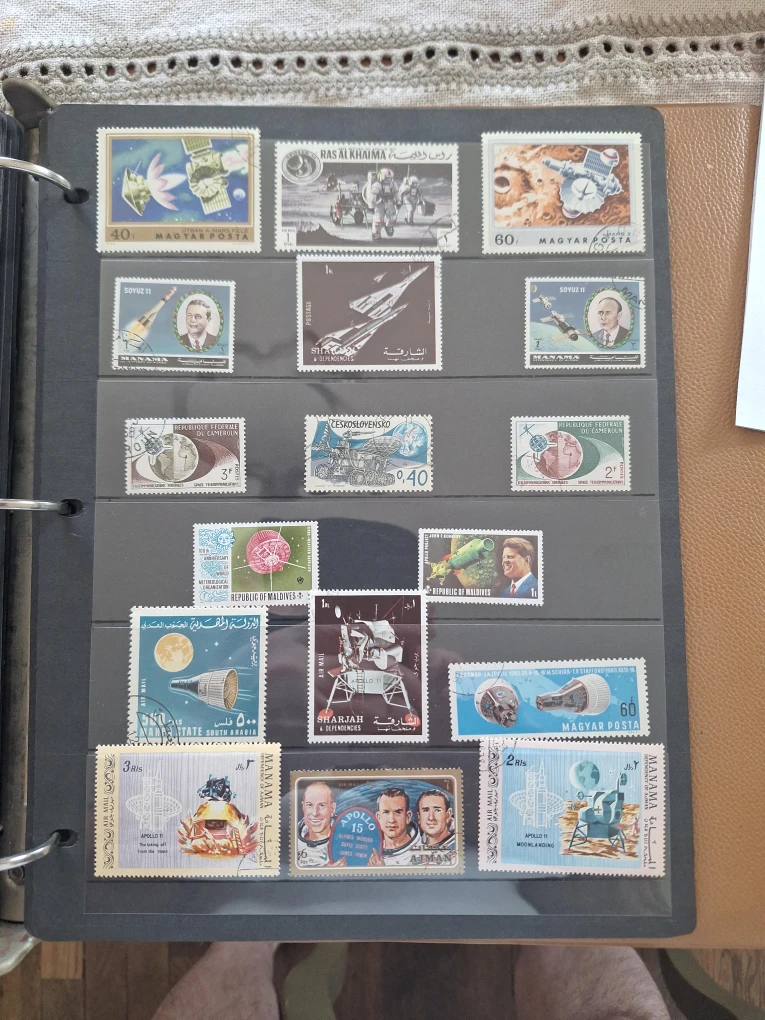 Space Themed Stamp Collection