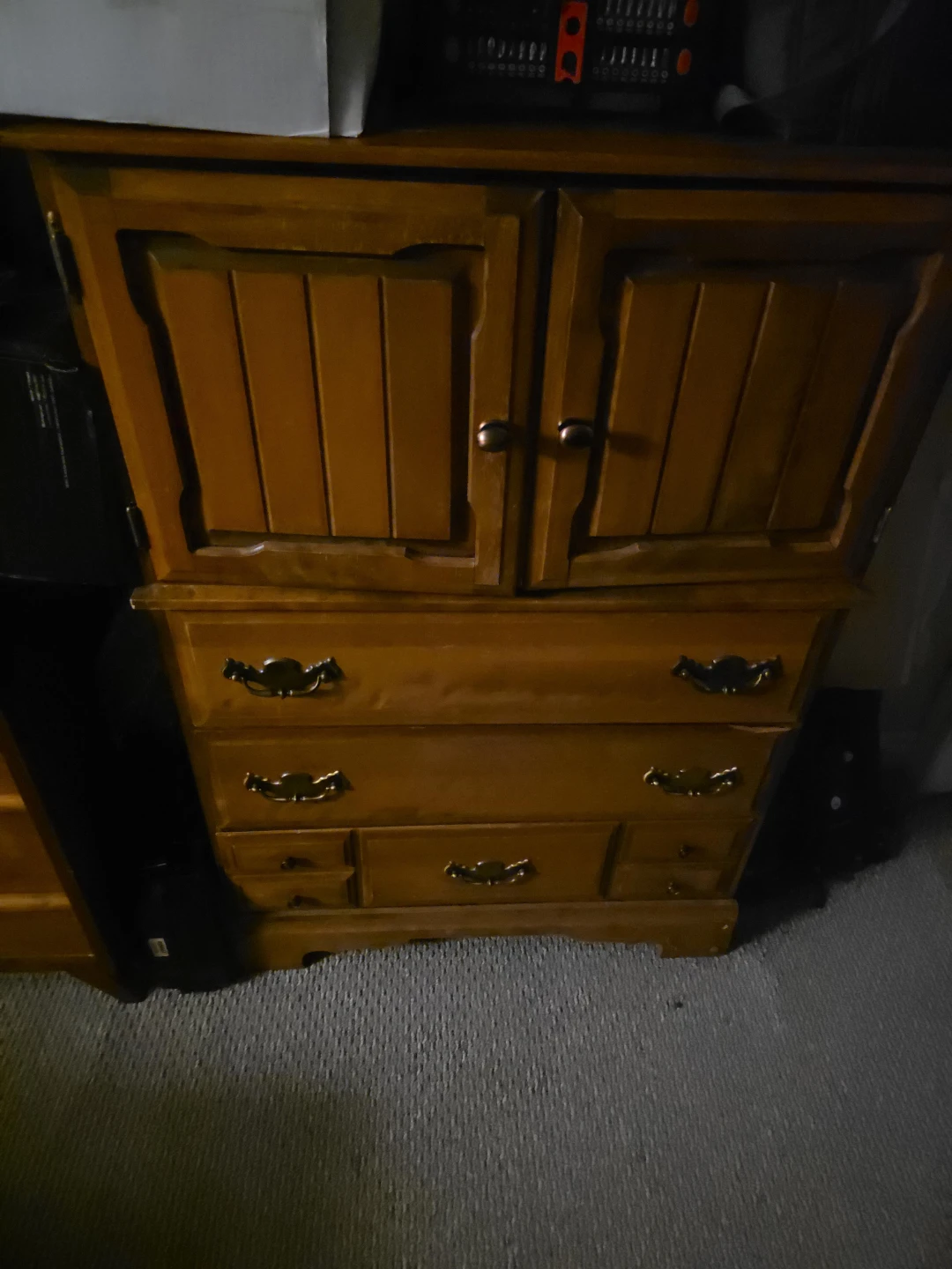 Wooden Dresser with Cabinet