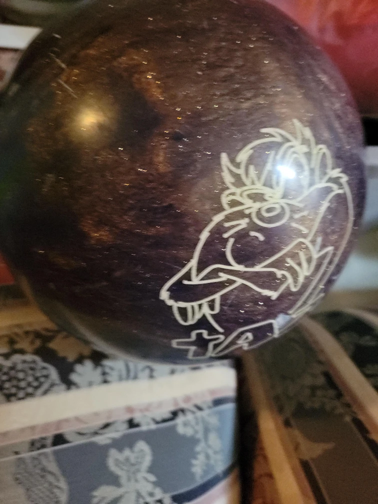 Custom Bowling Ball with Cartoon Character Design