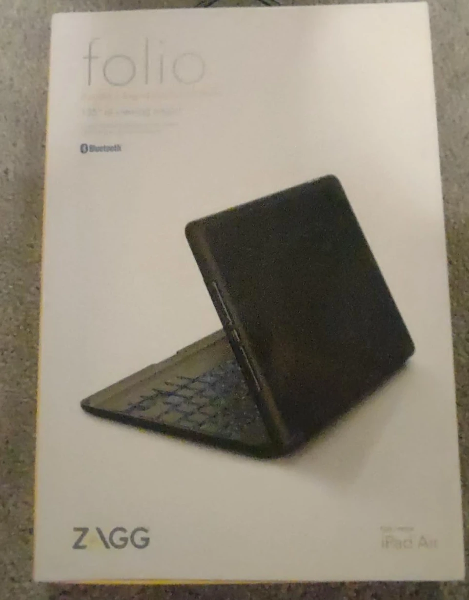 ZAGG Folio Bluetooth Keyboard Case for iPad Air