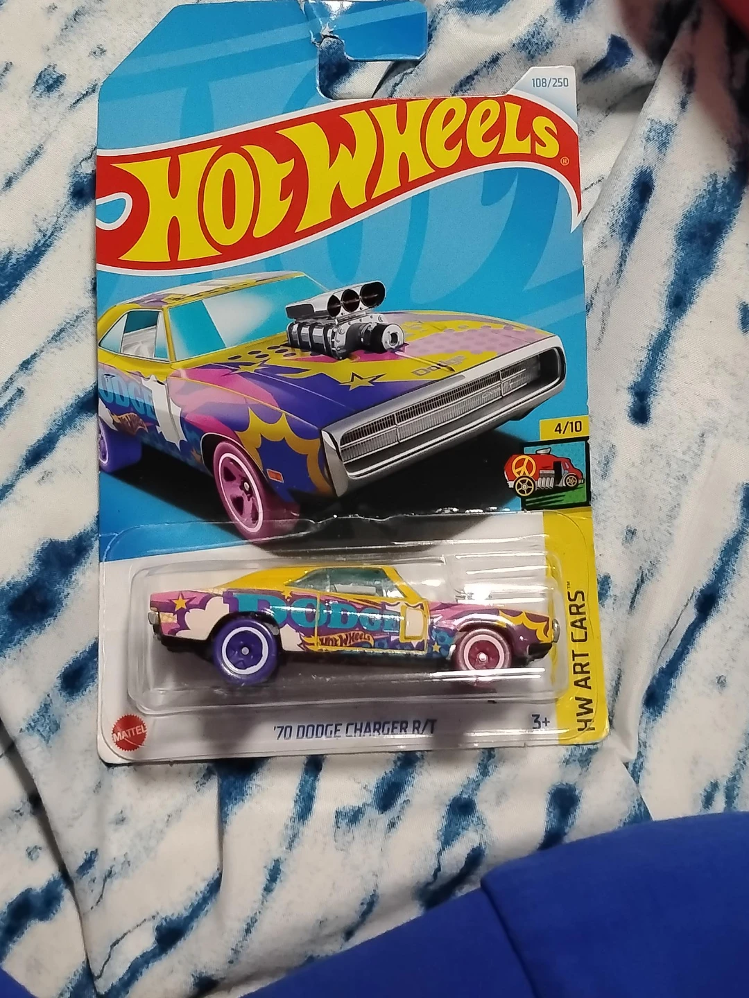 Hot Wheels '70 Dodge Charger R/T HW Art Cars Diecast Toy