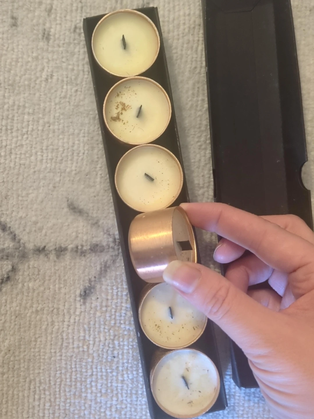 Copper Tealight Candles - Ginger & Mint - Set of 6
