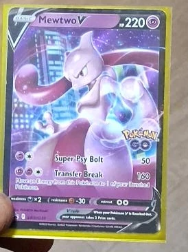 Mewtwo V Pokémon Card
