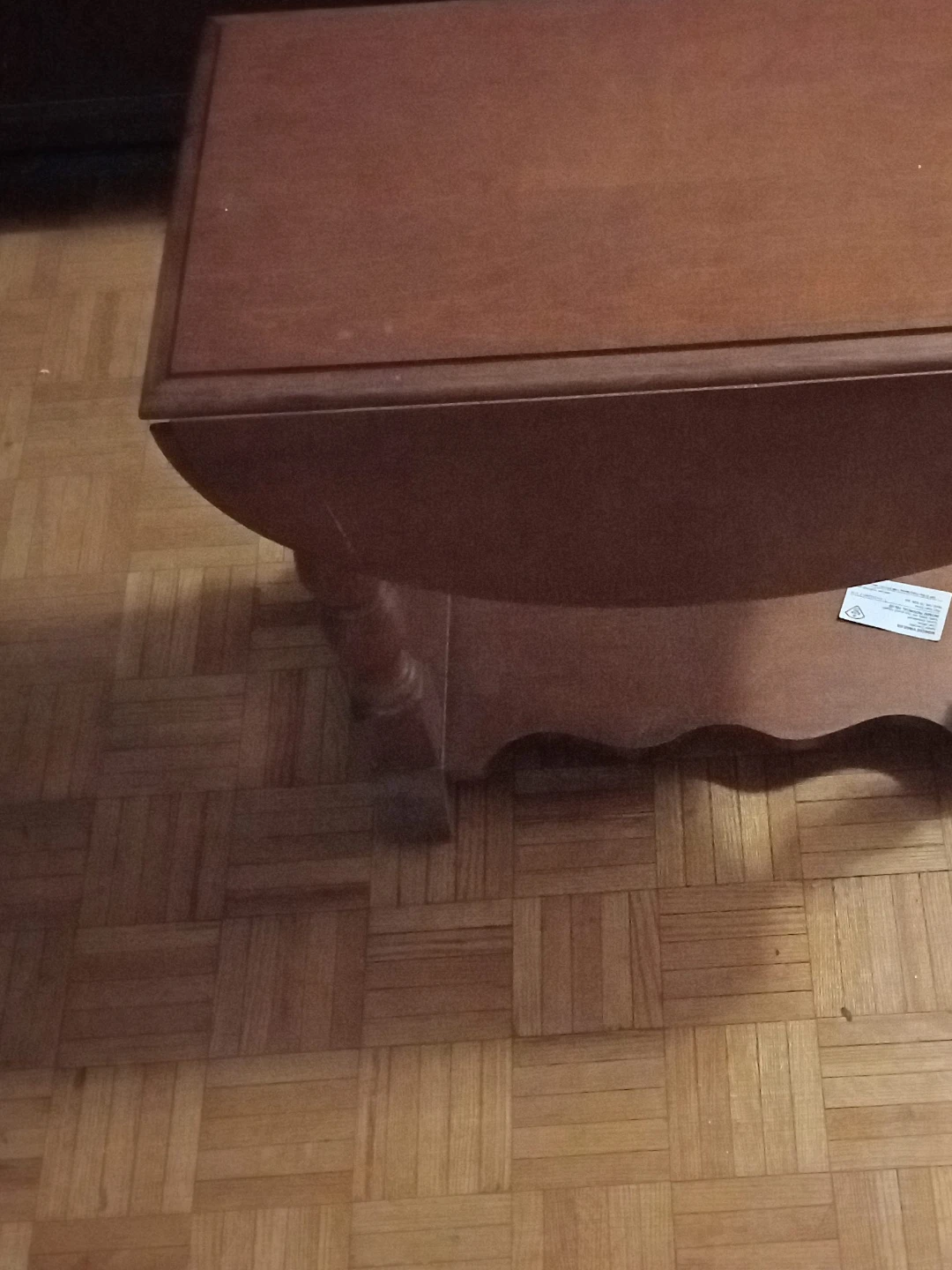 Wooden Side Table with Drop Leaves