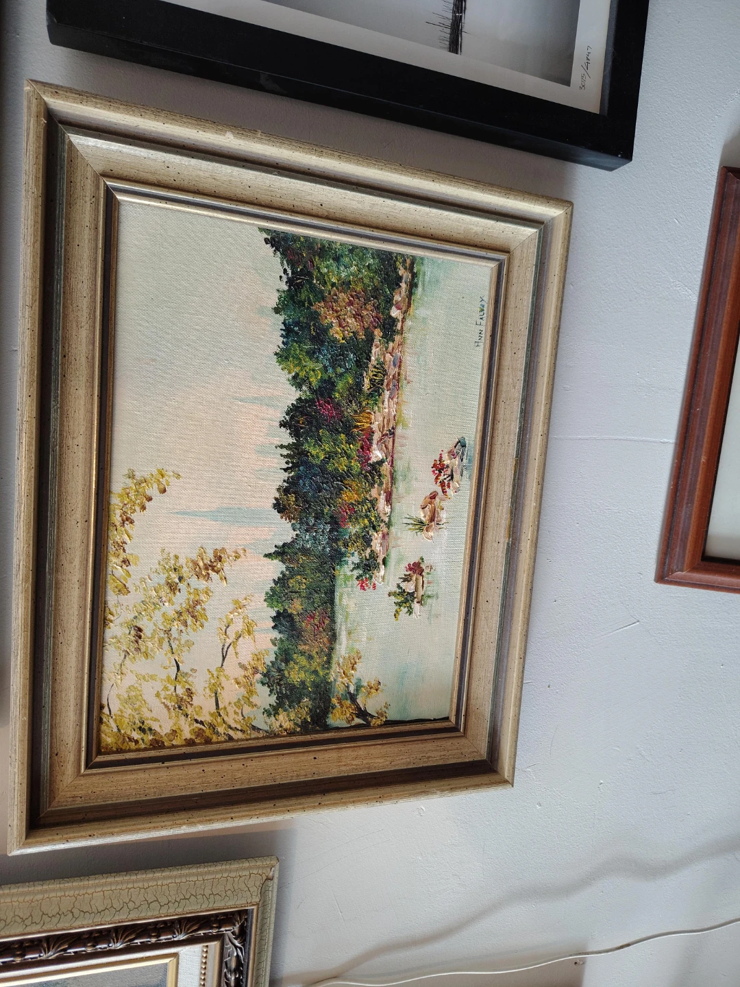 Framed Landscape Painting by Lynn Falke
