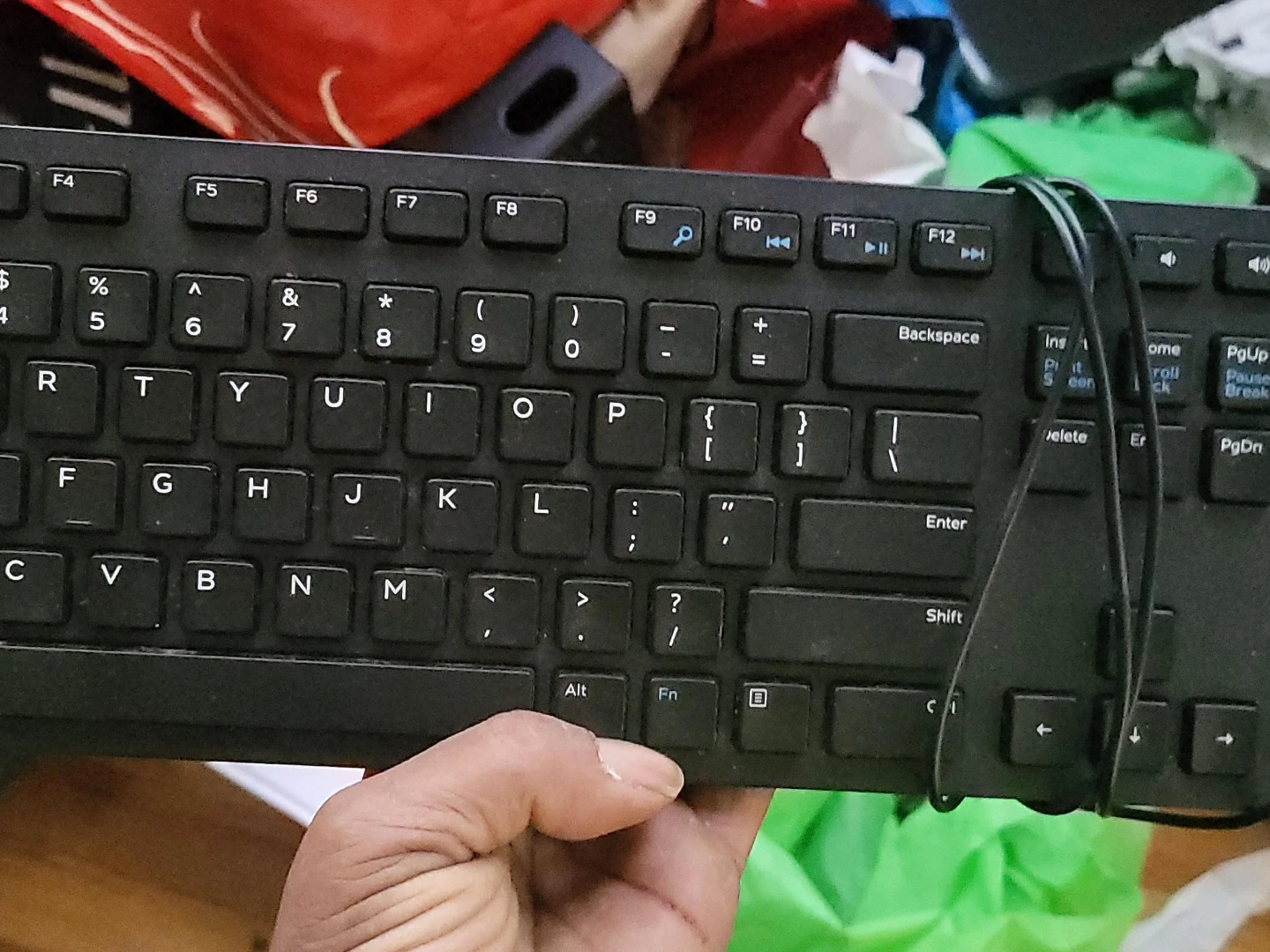 Black Wired Keyboard