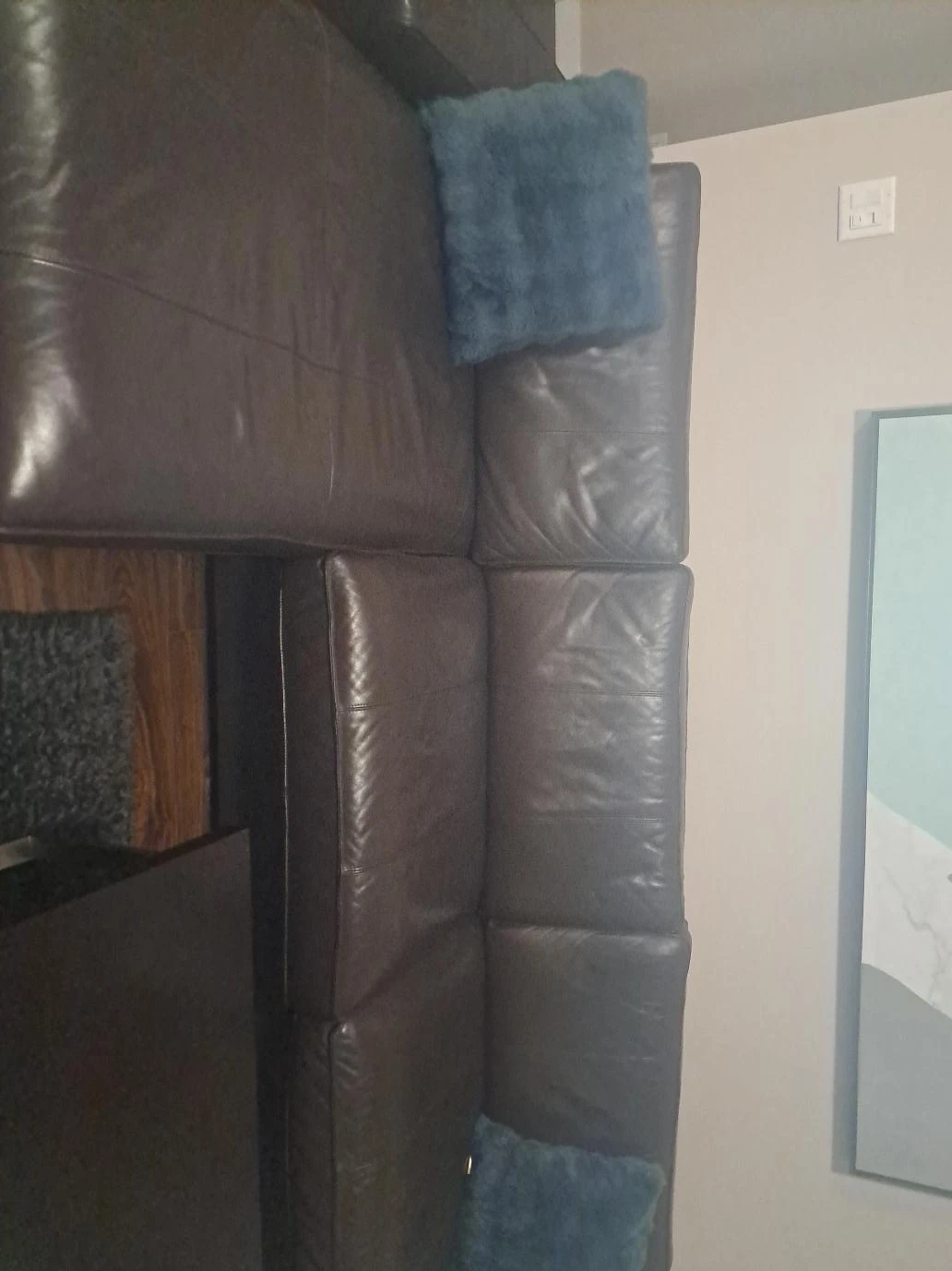 Brown Leather Sectional Sofa