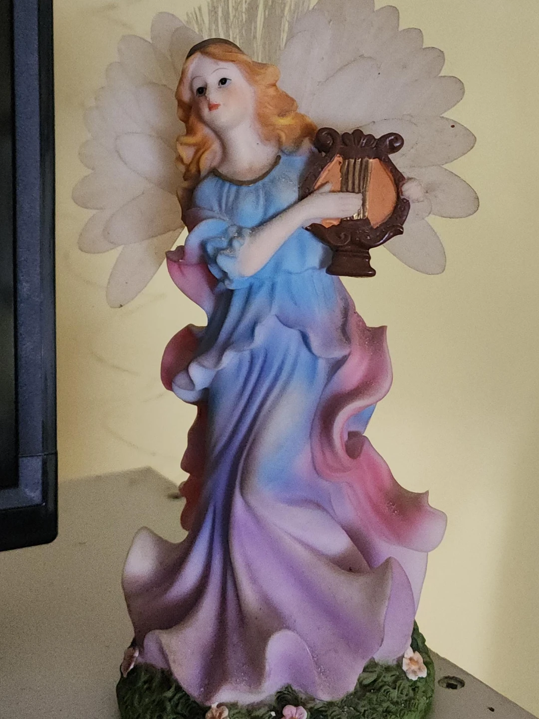 Angel Figurine with Harp