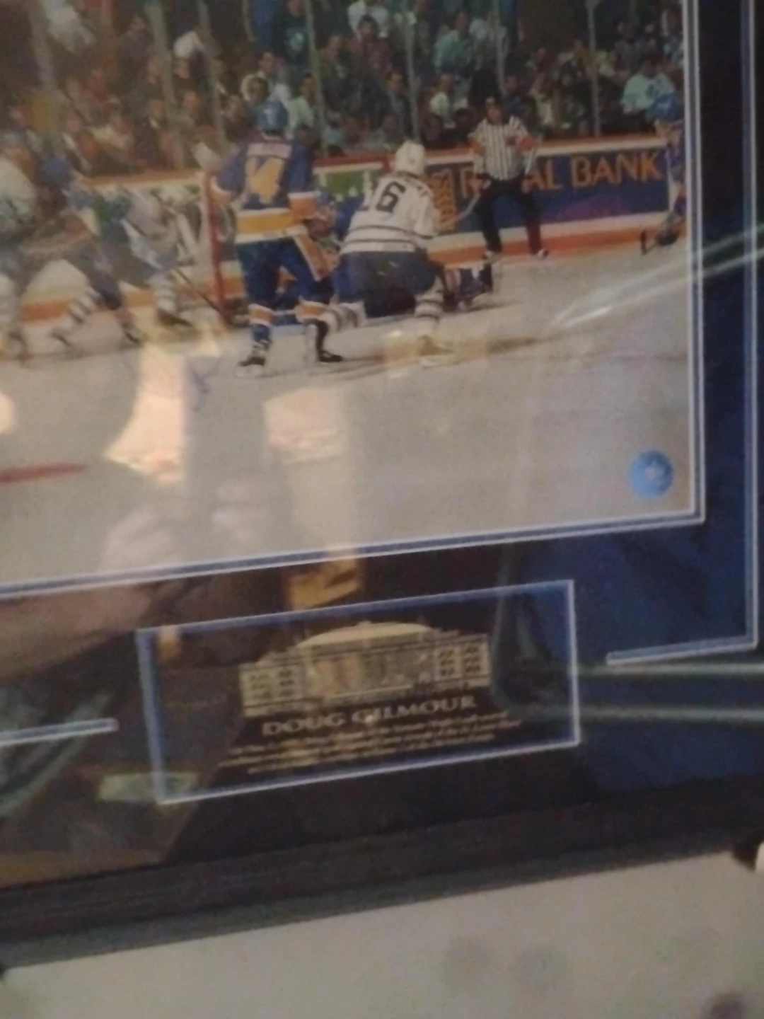 Doug Gilmour Signed Framed Hockey Photo