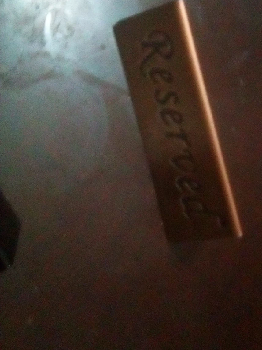 Reserved Table Sign