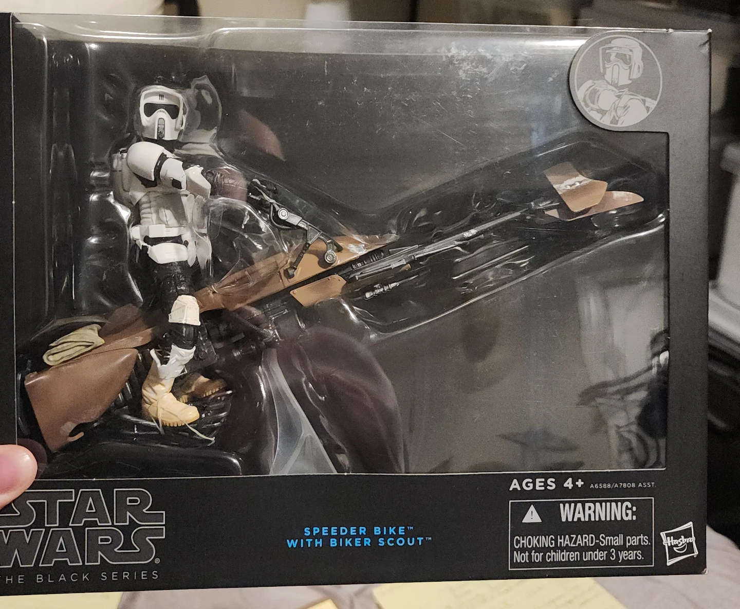 Star Wars The Black Series Speeder Bike with Biker Scout