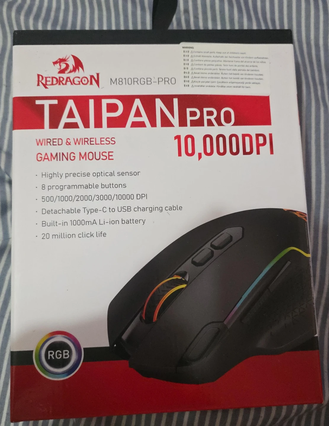 Redragon M810RGB-PRO TAIPAN PRO Gaming Mouse