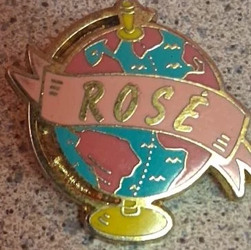 Rose Globe Pin