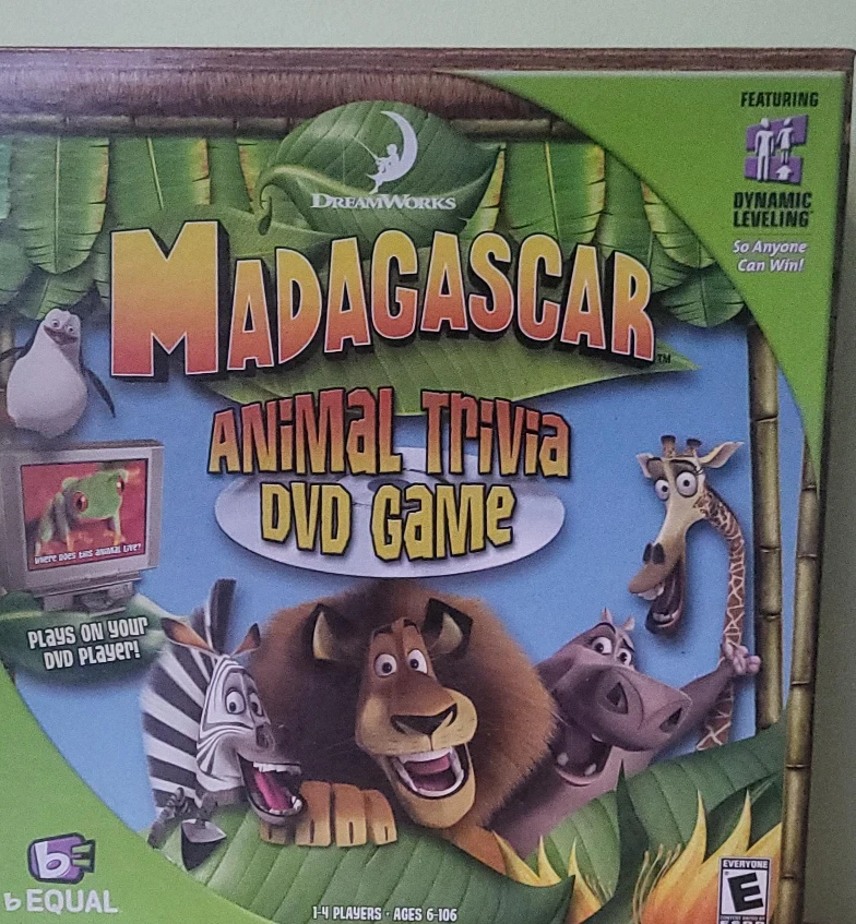 Madagascar Animal Trivia DVD Game