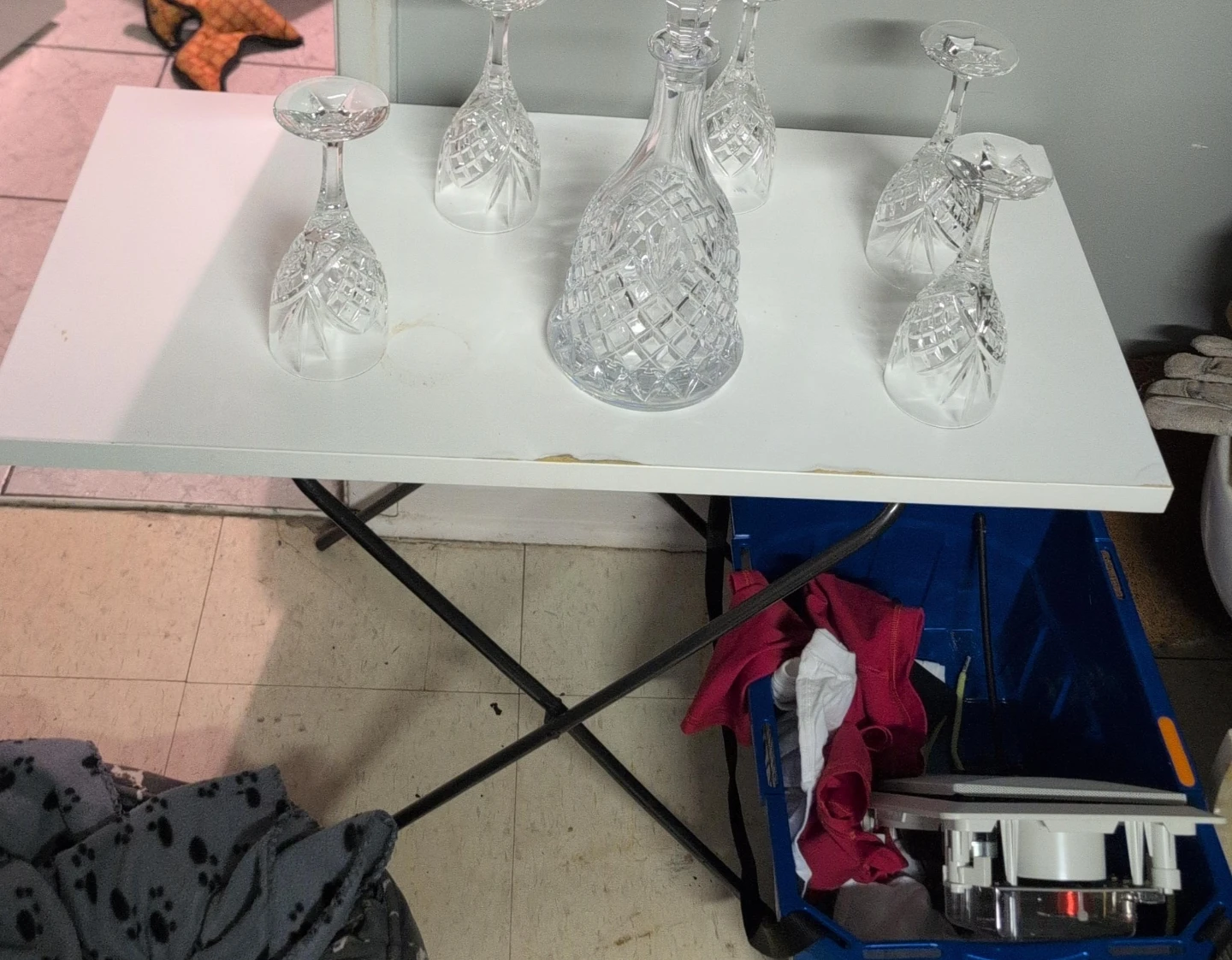 Crystal Glass Decanter and Wine Glasses Set