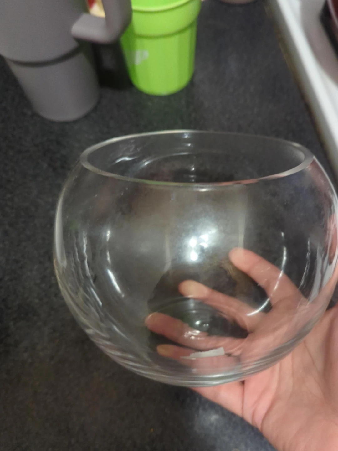Round Glass Bowl