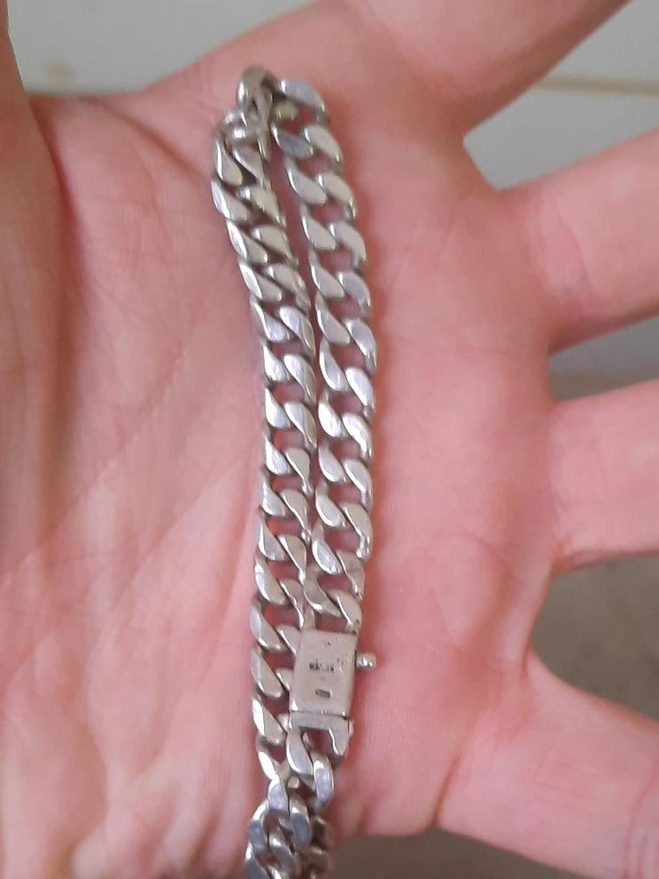 Silver Curb Link Bracelet