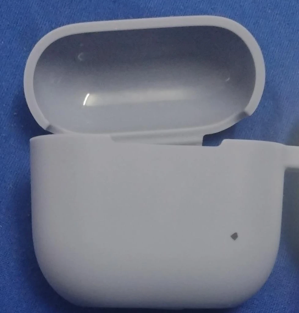 White Earbud Charging Case
