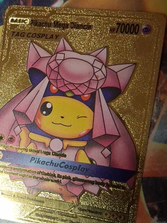 Pikachu Mega Diancie TAG COSPLAY Pokemon Card