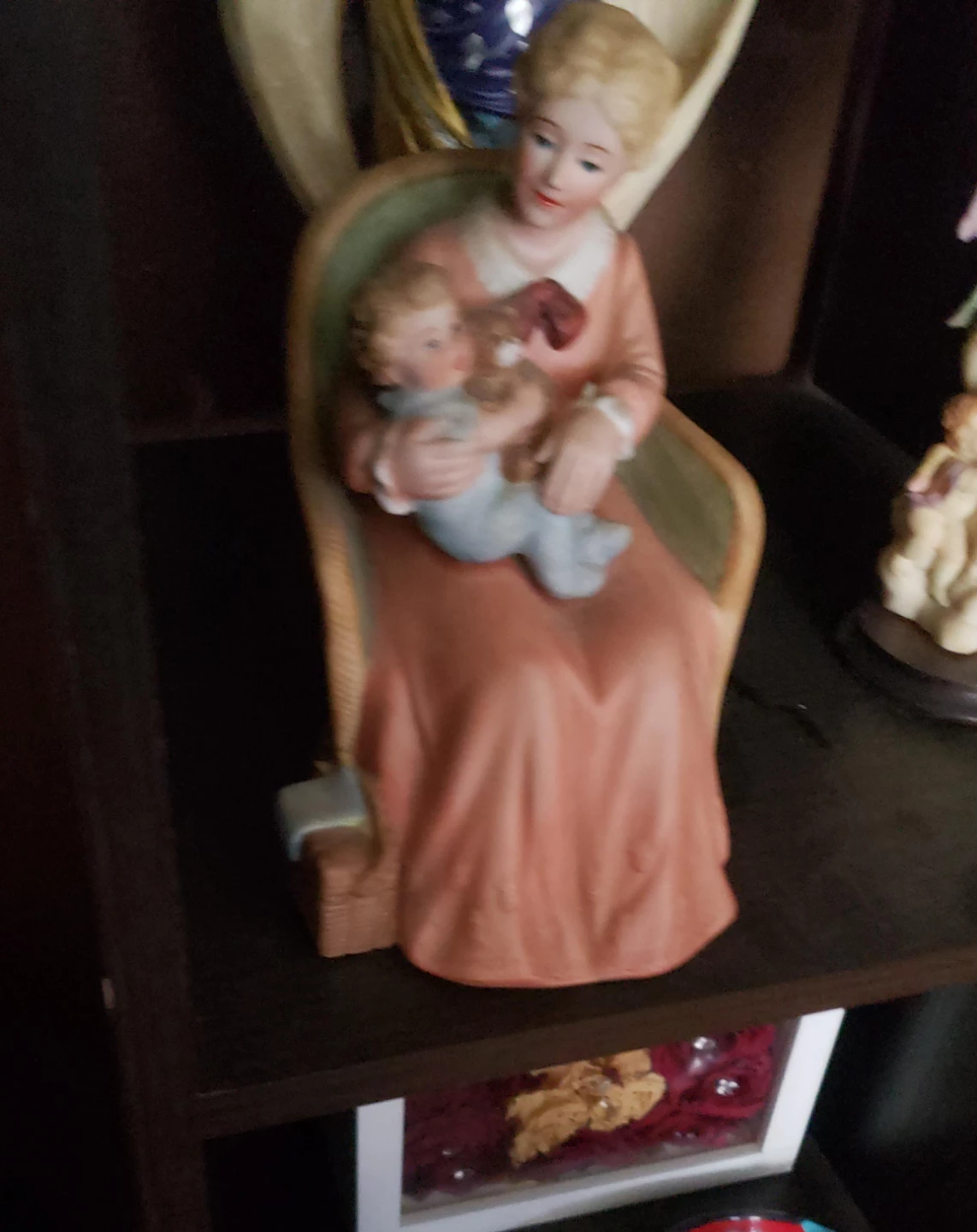 Vintage Mother and Child Figurine