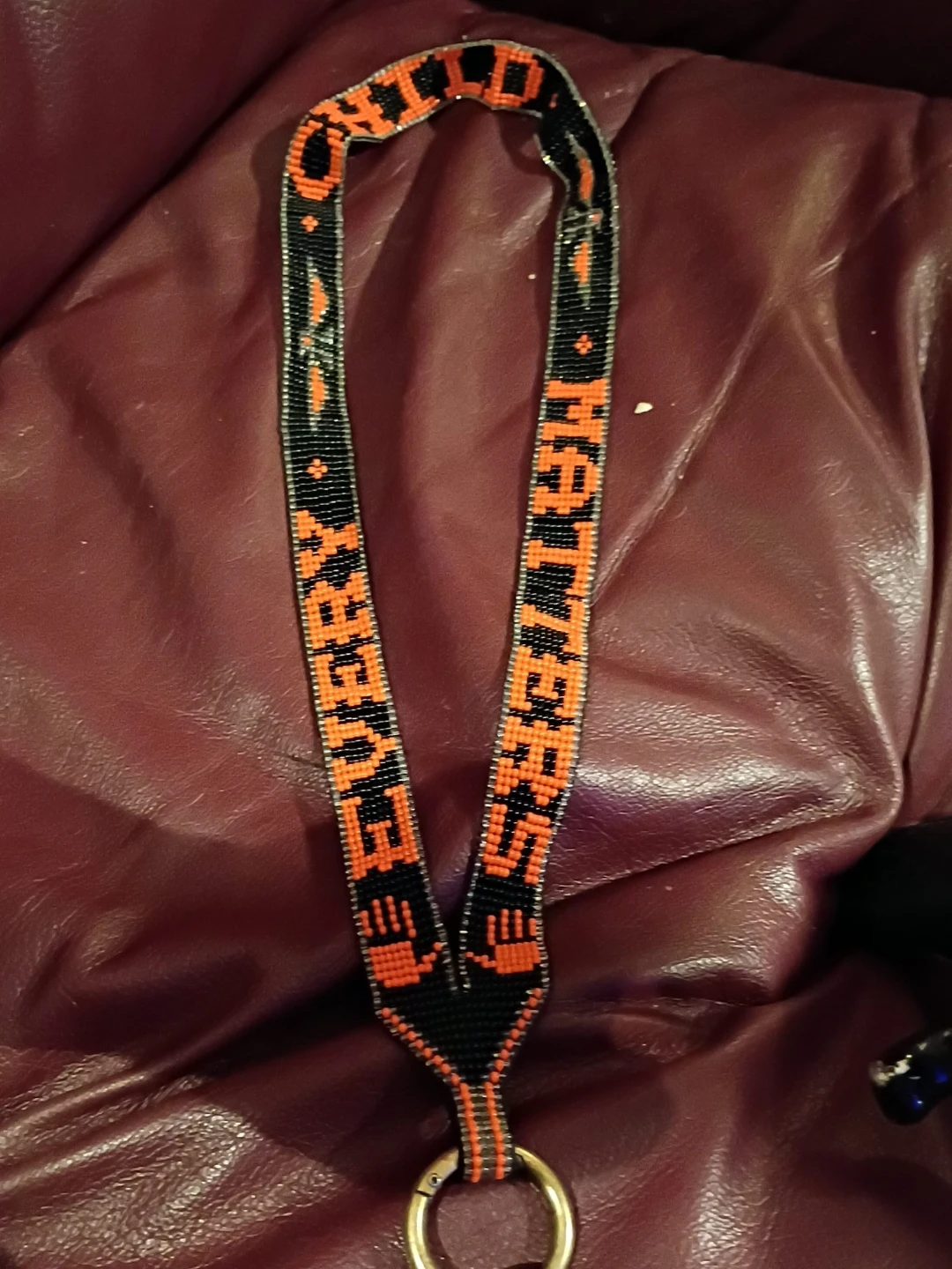 Every child matters beaded landyard