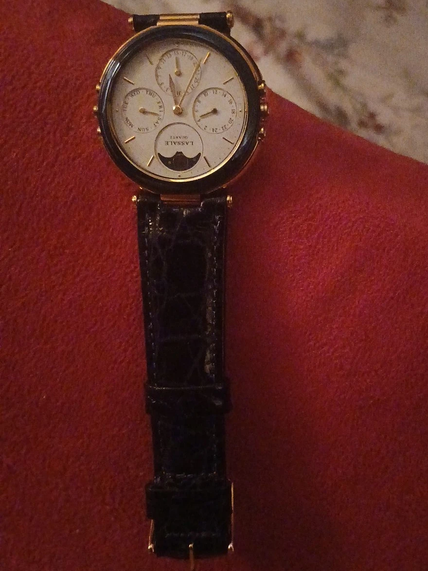 LASSALE Quartz Watch with Moon Phase