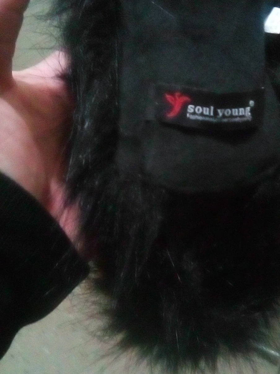 Soul Young Faux Fur Trimmed Scarf