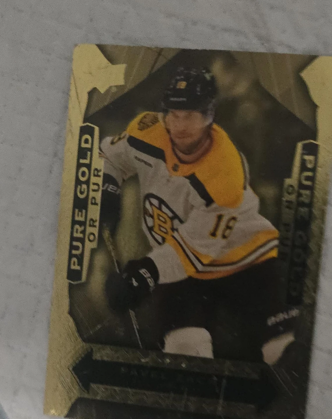 Boston Bruins Hockey Card - Pure Gold