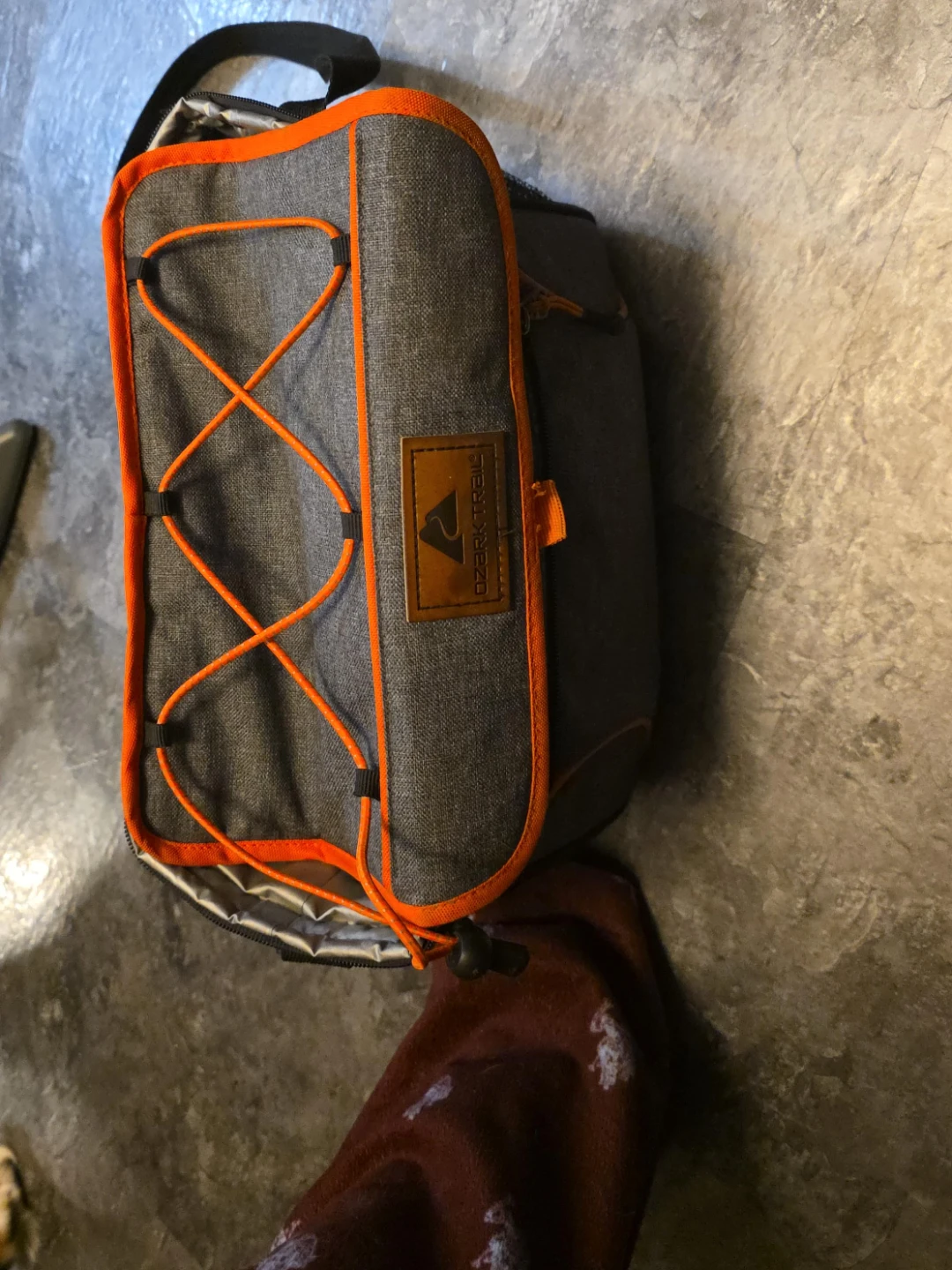 Ozark Trail Grey Orange Cooler Bag