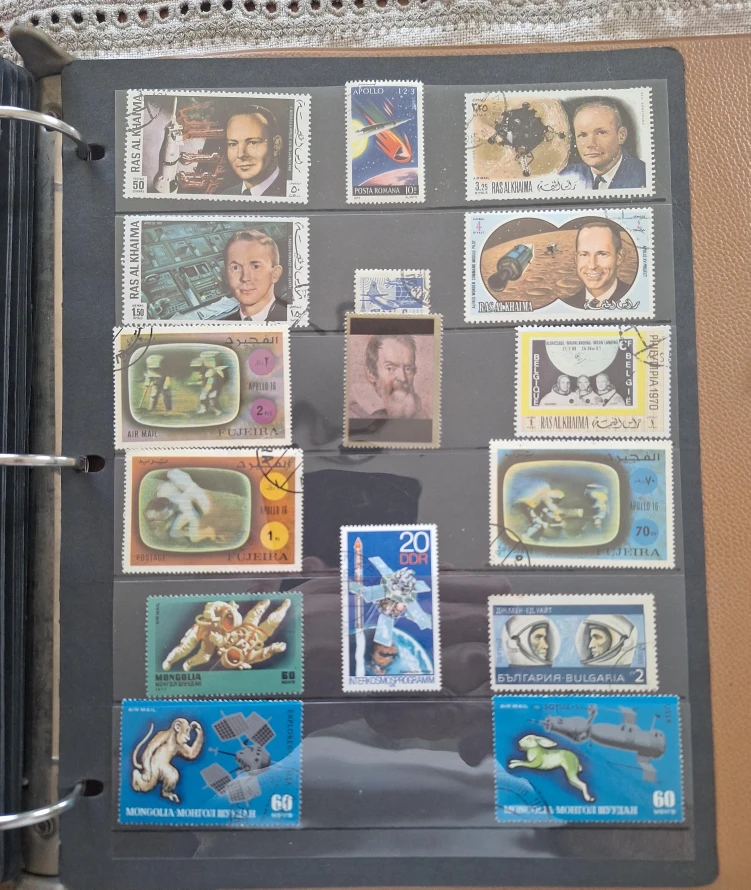 Space Exploration Stamps Collection