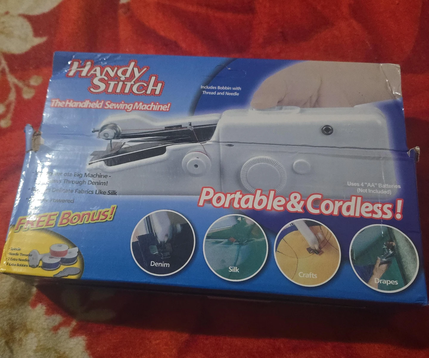 Handy Stitch Portable & Cordless Handheld Sewing Machine🏆
