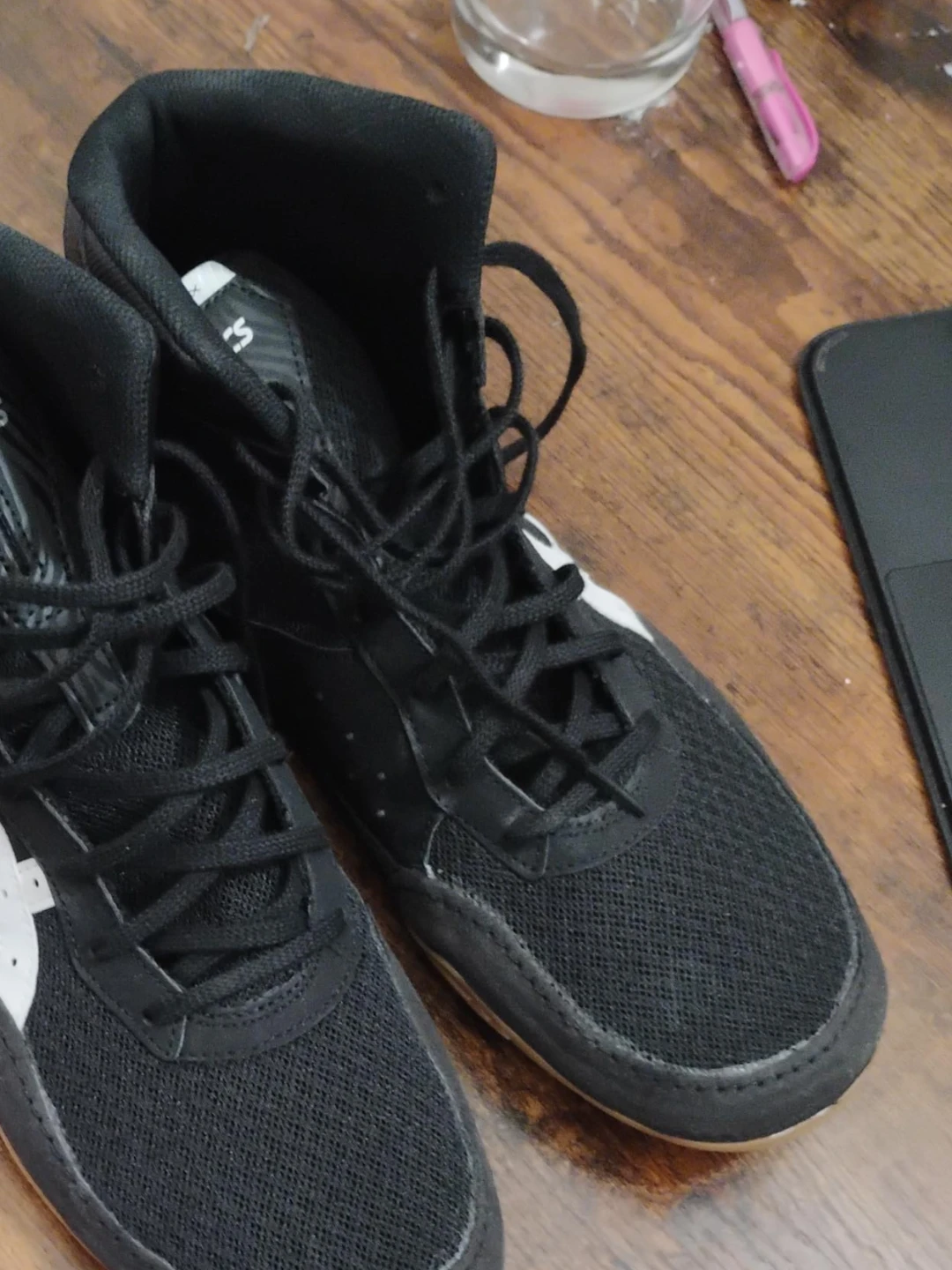 Asics Black Wrestling Shoes