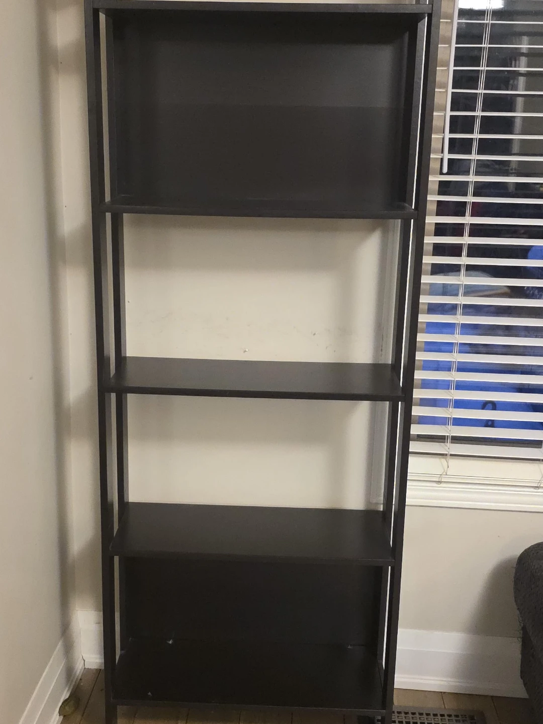 Dark Brown 4-Tier Ladder Shelf