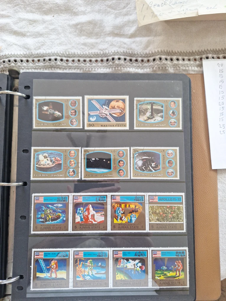 Space Race Apollo Collection Stamps