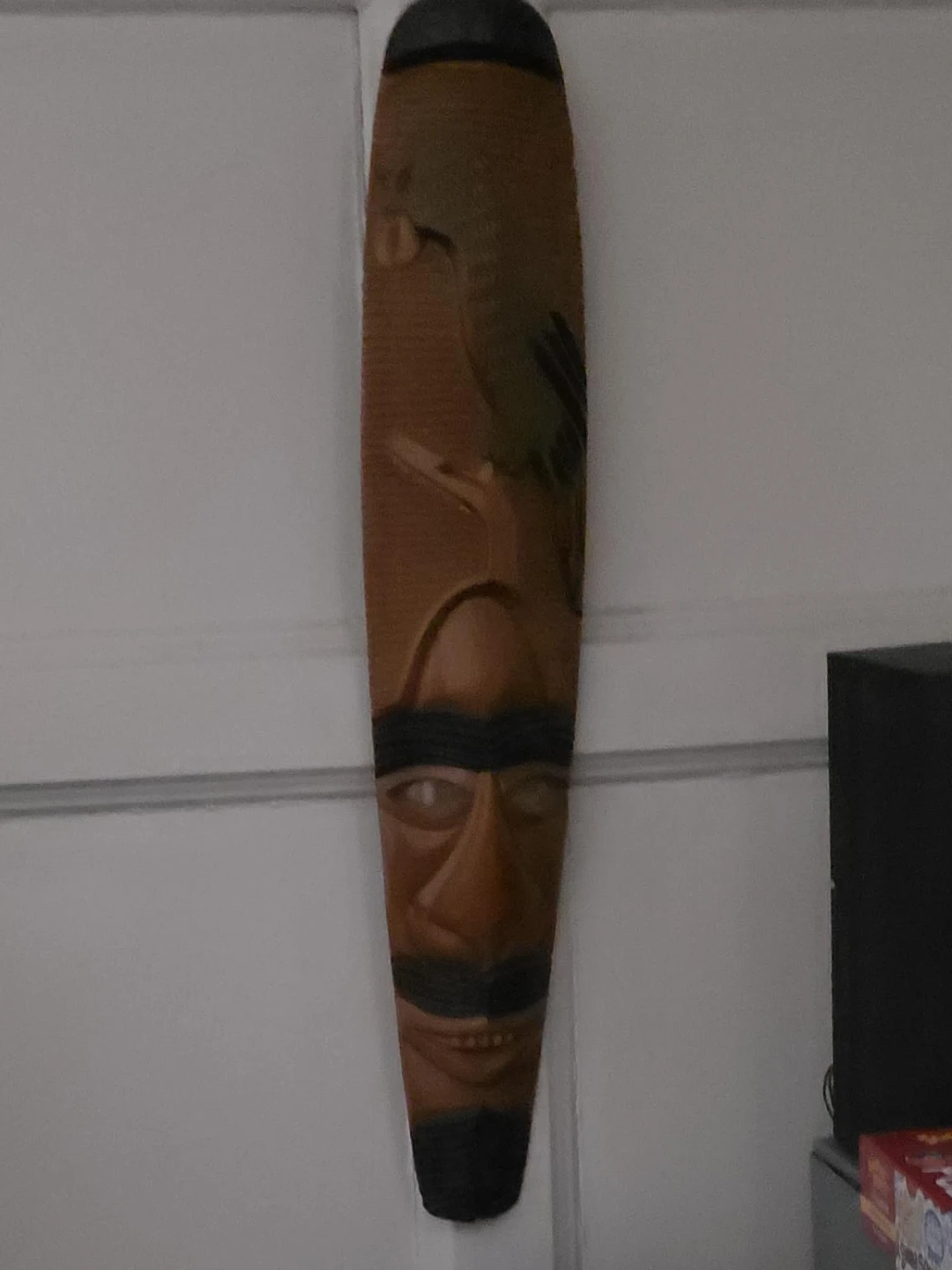 Wooden Tribal Mask Wall Decor