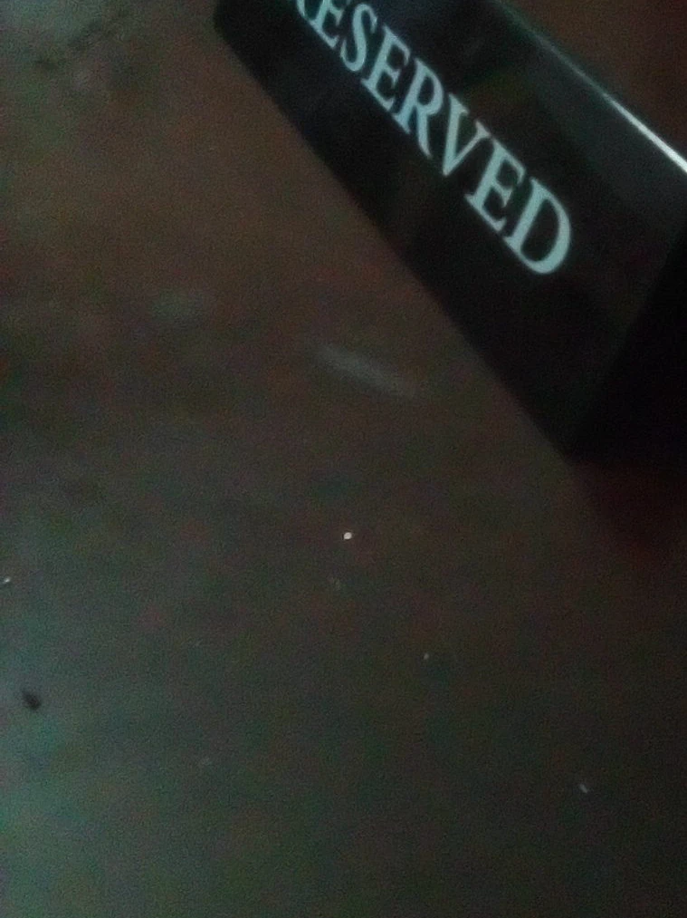 Black Reserved Table Sign