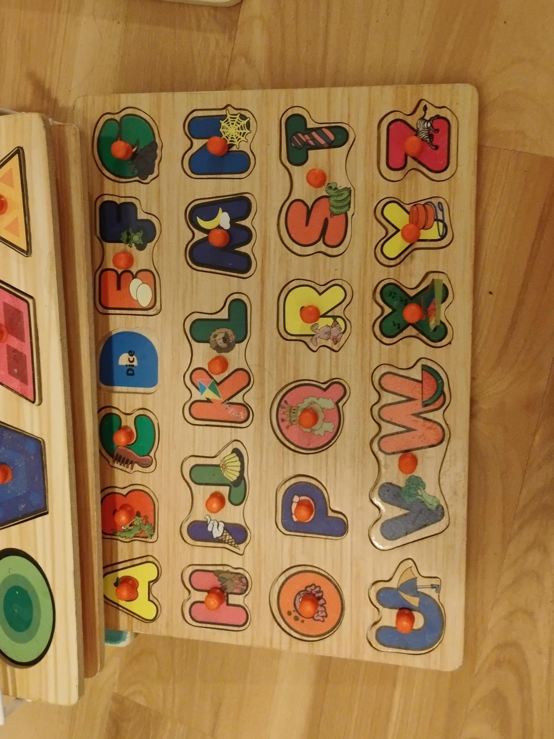 Wooden Alphabet Puzzle Board