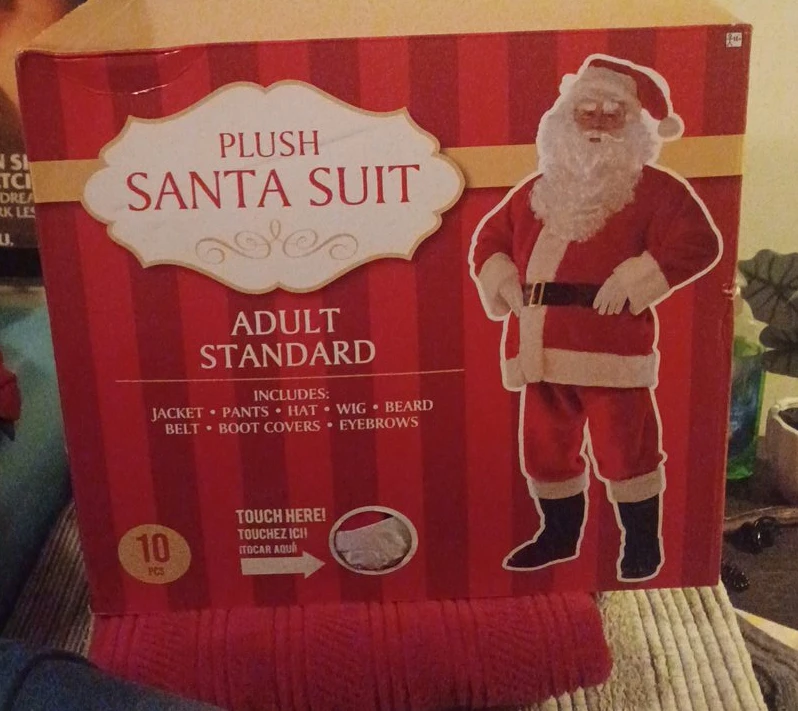 Adult Standard Plush Santa Suit - 10 Piece Set