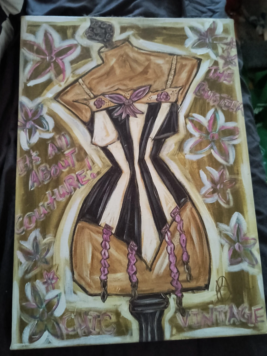 KAREN COUILLARD "IT'S ALL ABOUT COUTURE!" CANVAS ART