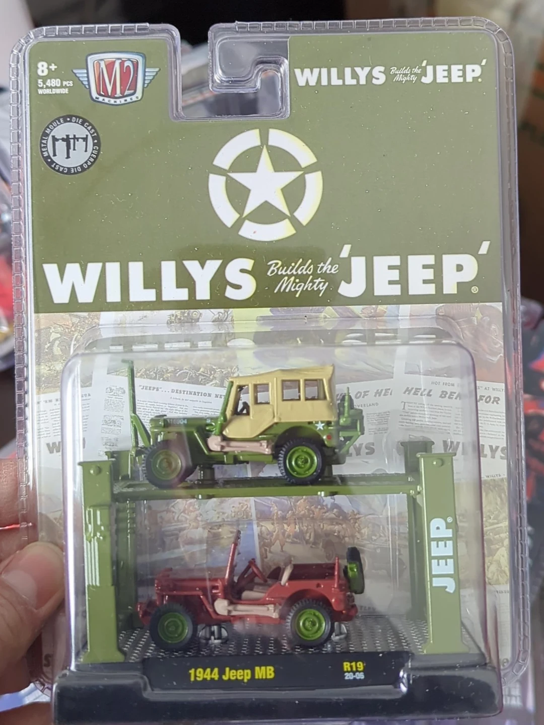M2 Machines Willys Jeep 1944 Jeep MB Die-Cast