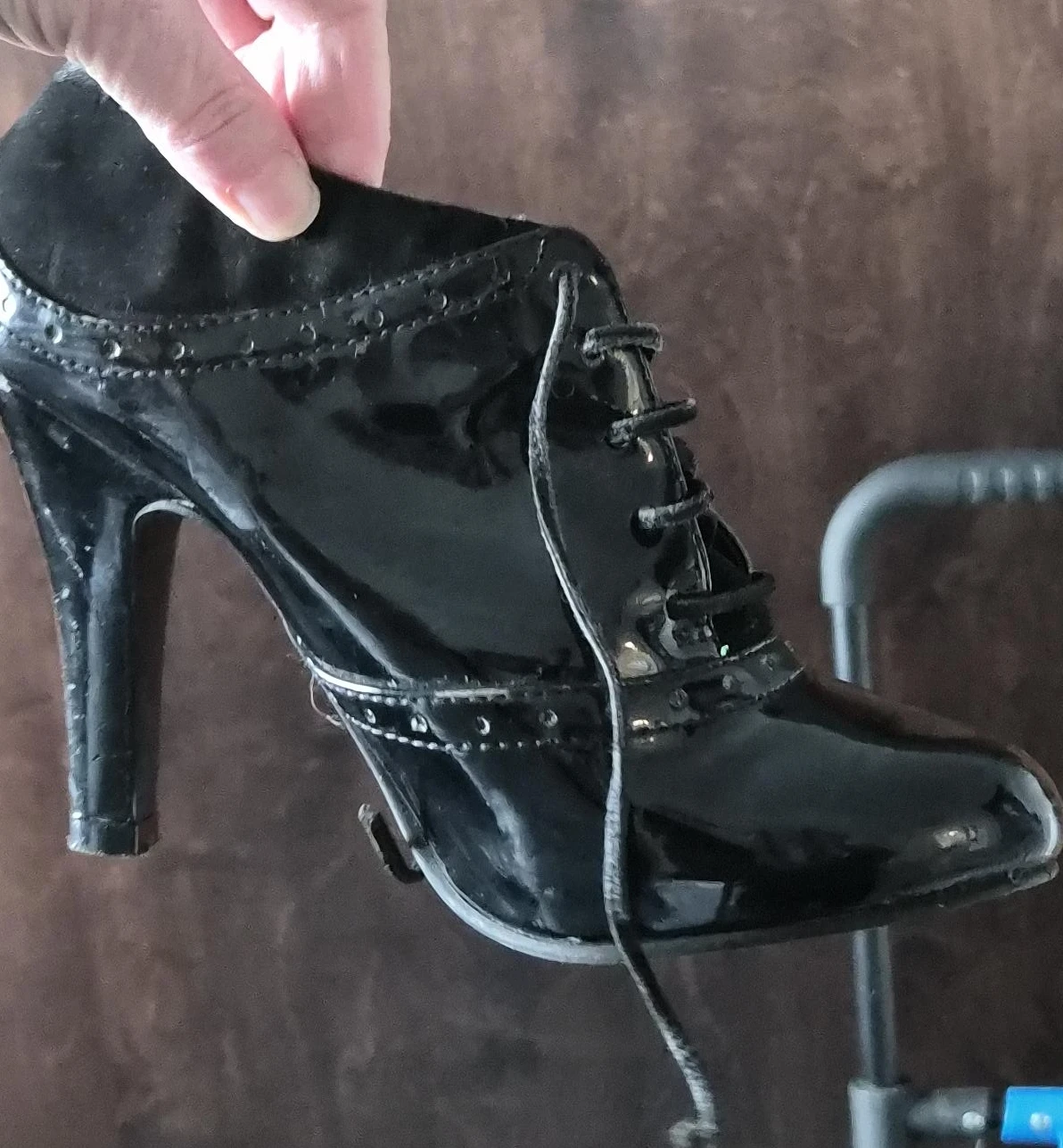 Black Lace-up Ankle Boots