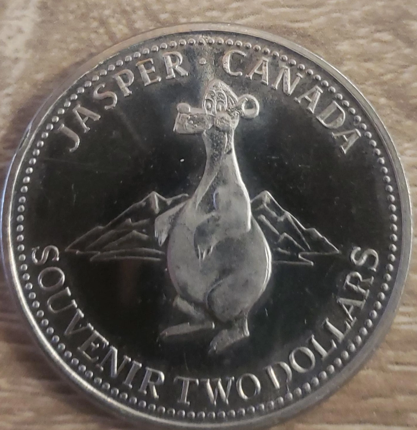 Jasper Canada Souvenir Two Dollars Coin